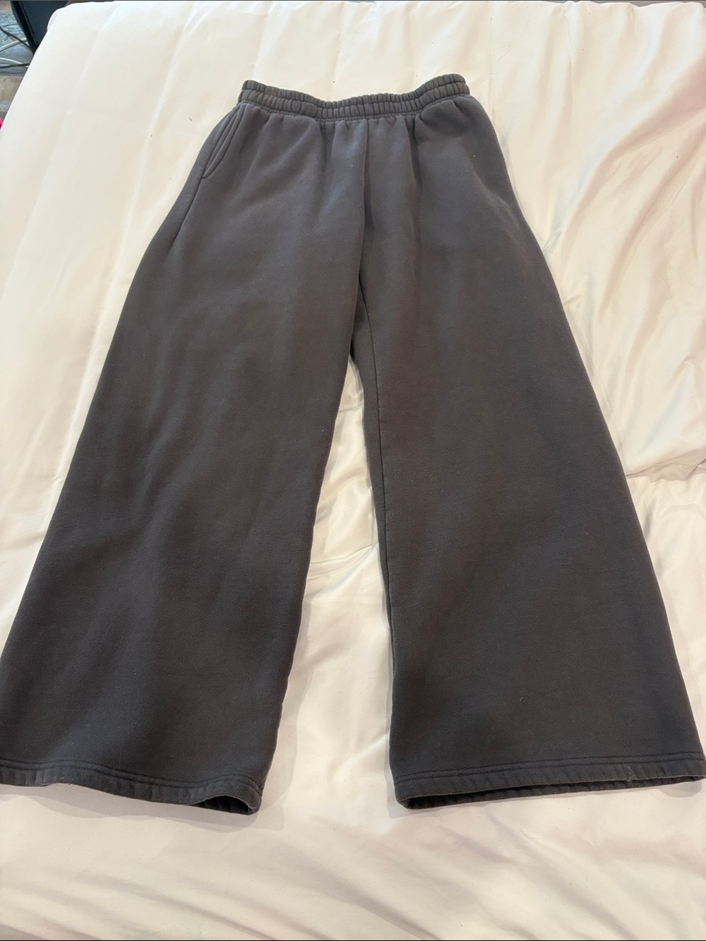 Edikted Straight Leg Wide Sweatpants - Black